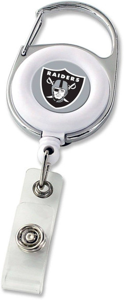 NFL Las Vegas Raiders Deluxe Clip Badge Reel