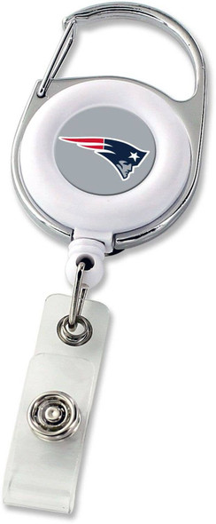 NFL New England Patriots Deluxe Clip Badge Reel