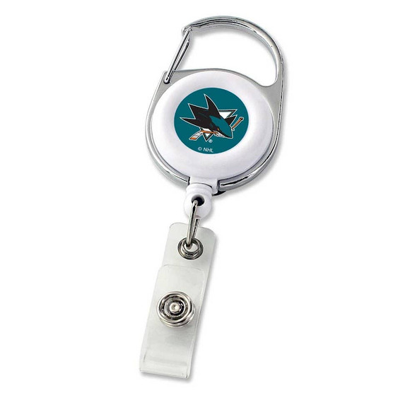 NHL San Jose Sharks Deluxe Clip Badge Reel