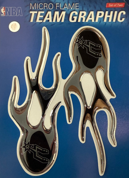 San Antonio Spurs Micro Flame Color Auto Emblem