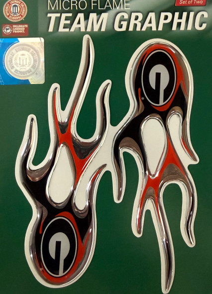 Georgia Bulldogs Micro Flame Auto Emblem