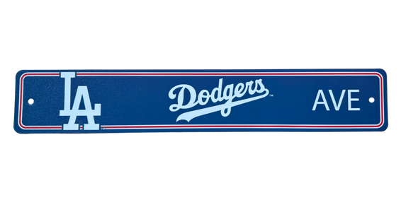 Los Angeles Dodgers Sign 4x24 Plastic Street Sign