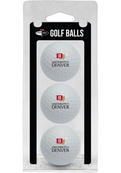 Denver Pioneers 3 Golf Ball Pack