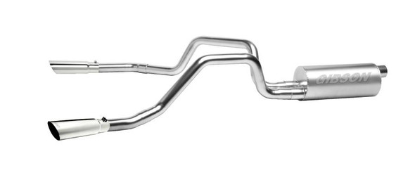 Gibson Cat-Back Performance Exhaust 2010–2013 Chevy Silverado 1500 / GMC Sierra 1500 4.8L / 5.3L / 6.0L – Dual Split Aluminized – 5636