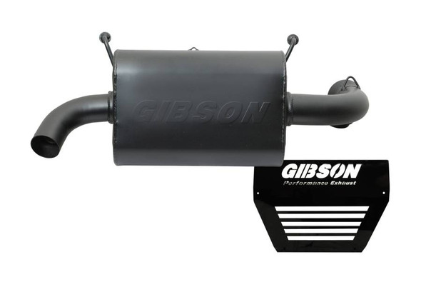 Gibson Exhaust 2015–2017 Polaris RZR XP1000 Non-Turbo UTV Performance Exhaust System – Single Black Ceramic – 98020
