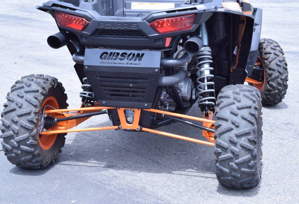 Gibson Exhaust 2018–2023 Polaris RZR XP Turbo UTV Performance Exhaust System – Single Black Ceramic – 98028