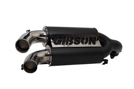 Gibson Exhaust 2020–2026 Polaris RZR Pro XP & Turbo R UTV Performance Exhaust – Dual Black with Stainless Tips – 98051