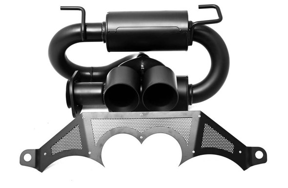 Gibson Exhaust 2021–2026 Polaris RZR Pro R UTV Performance Exhaust – Dual Tip Black Ceramic – 98055