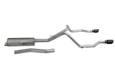 Gibson Cat-Back Performance Exhaust for 2020–2026 Jeep Gladiator 3.6L – Dual Split Black Tips – 617410B