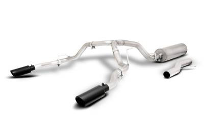 Gibson Cat-Back Performance Exhaust for 2021–2025 Yukon, Tahoe & Escalade 6.2L – Dual Split Black (65715B)