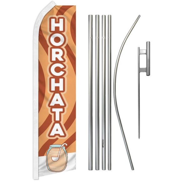 Horchata Super Flag & Pole Kit