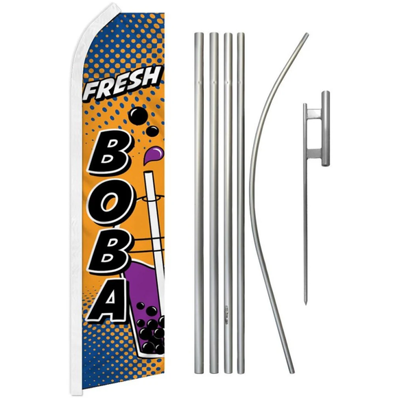 Fresh Boba Super Flag & Pole Kit