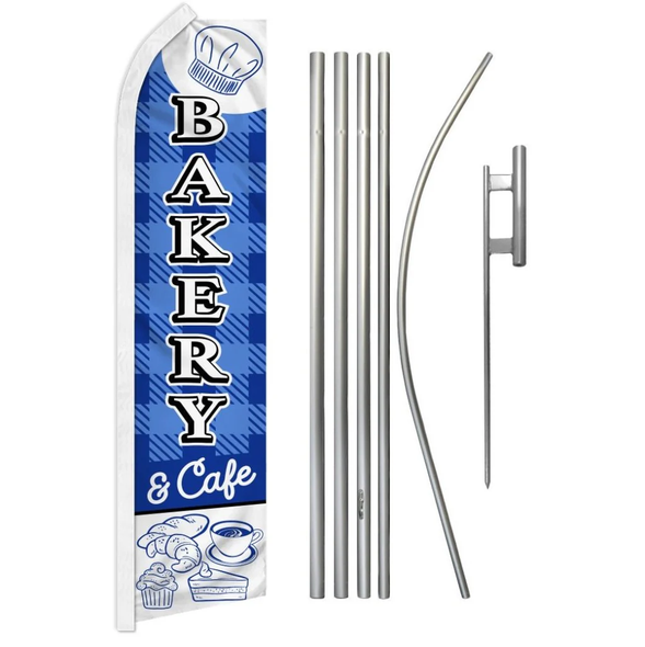 Bakery & Cafe Super Flag & Pole Kit