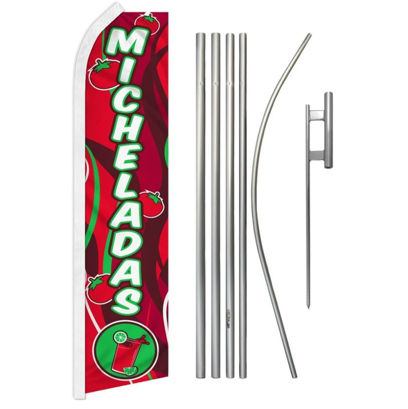 Micheladas Super Flag & Pole Kit
