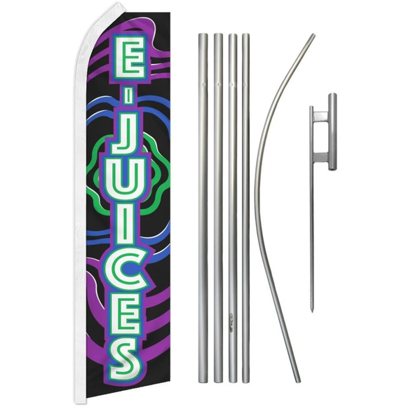 E-Juices Super Flag & Pole Kit