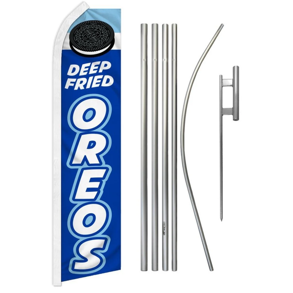 Deep Fried Oreos Super Flag & Pole Kit