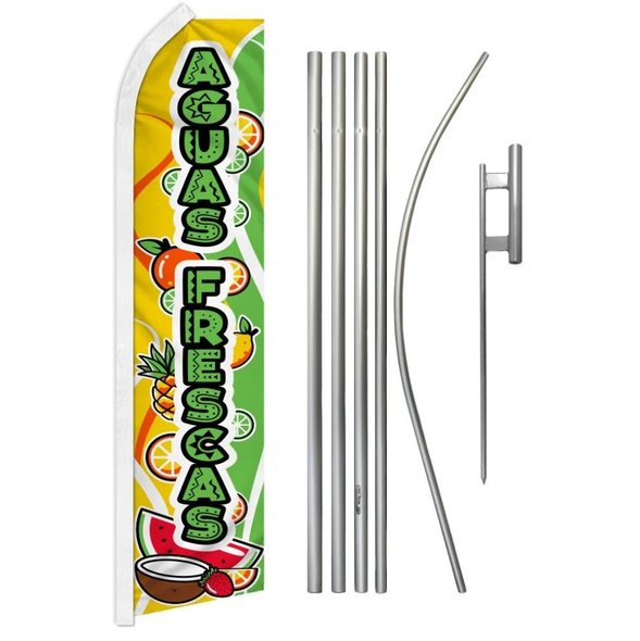 Aguas Frescas Super Flag & Pole Kit