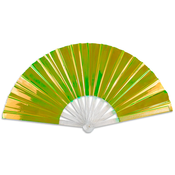 Iridescent Neon Green X-Large Fan