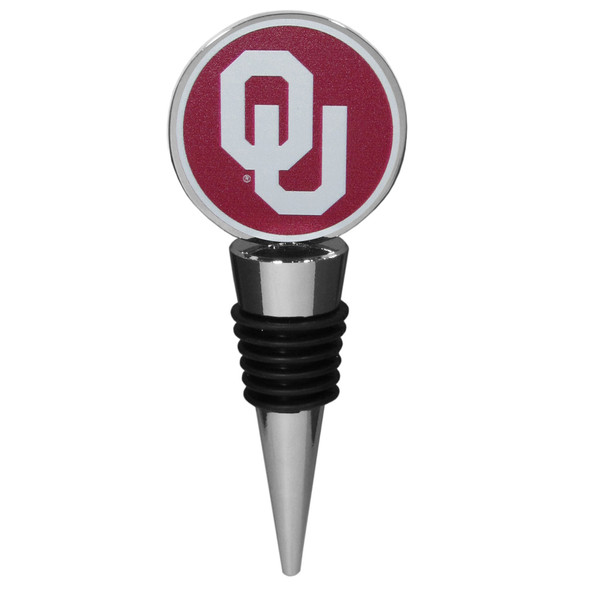 Oklahoma Sooners Logo Wine Stopper