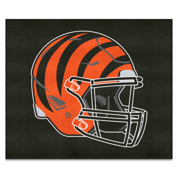 Cincinnati Bengals Tailgater Rug - 5ft. x 6ft. Bengals Striped Helmet Logo