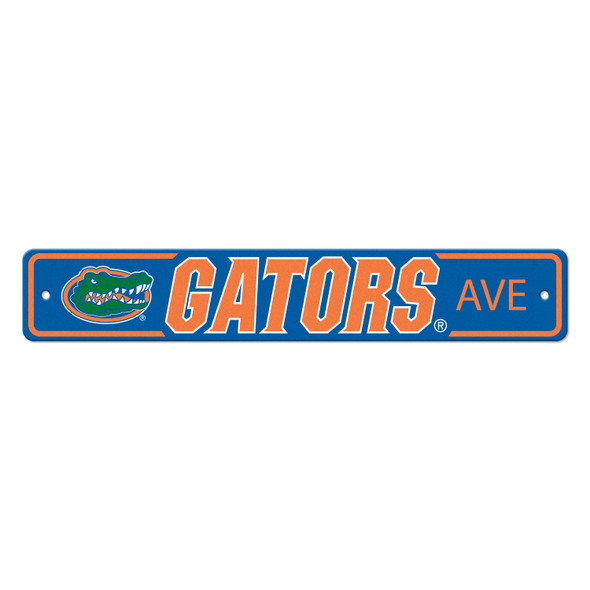 Florida Gators Team Color Street Sign D√©cor 4in. X 24in. Lightweight