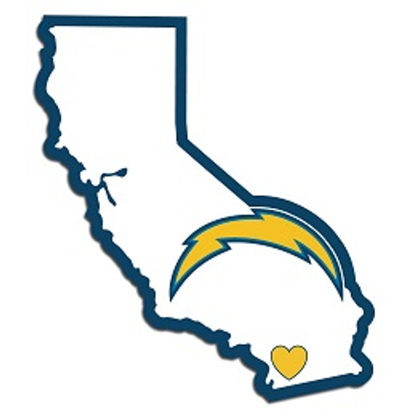 Los Angeles Chargers Home State Decal
