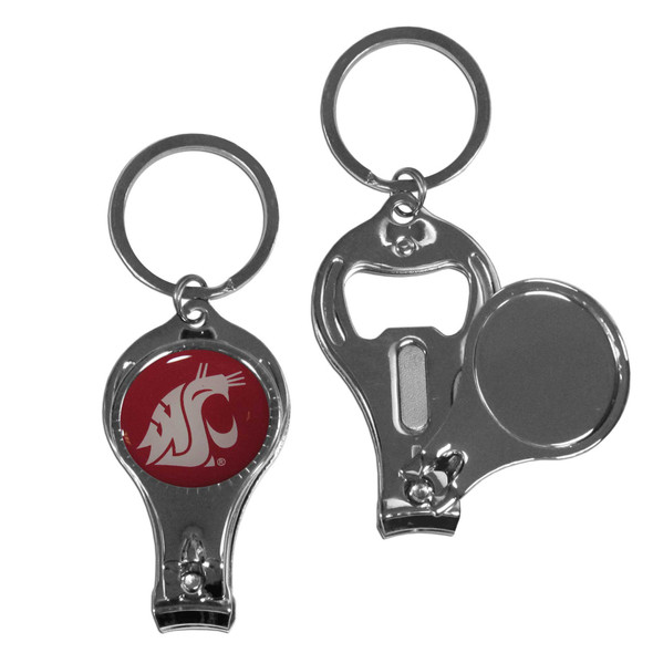 Washington State Cougars Nail Care/Bottle Opener Key Chain