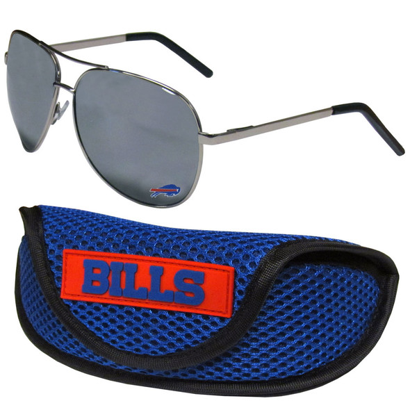 Buffalo Bills Aviator Sunglasses and Sports Case