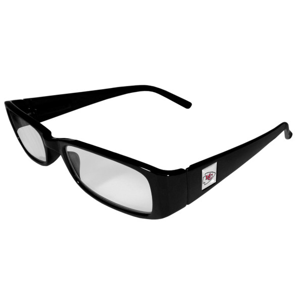 Kansas City Chiefs Black Reading Glasses +2.25