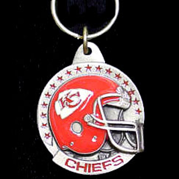 Kansas City Chiefs Carved Metal Key Chain