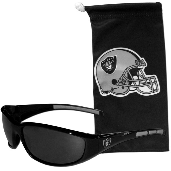 Las Vegas Raiders Sunglass and Bag Set