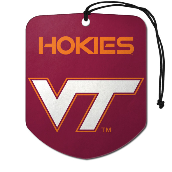 Virginia Tech Hokies Air Freshener 2-pk "T" Logo & Wordmark