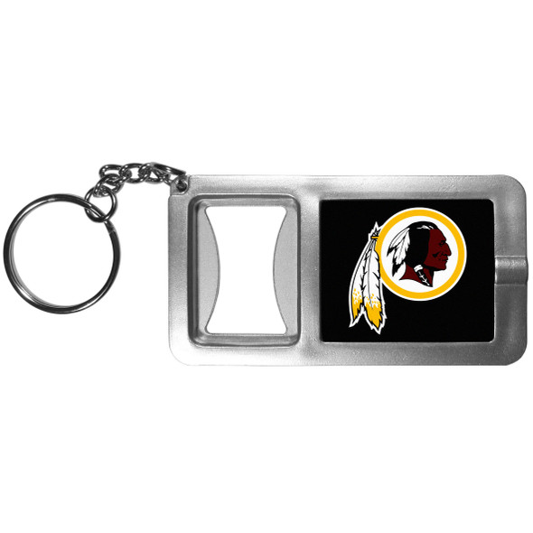 Washington Commanders Flashlight Key Chain with Bottle Opener
