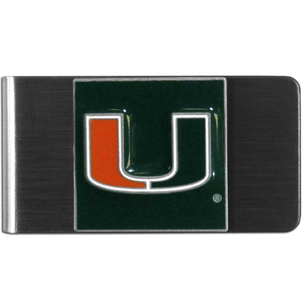 Miami Hurricanes Steel Money Clip