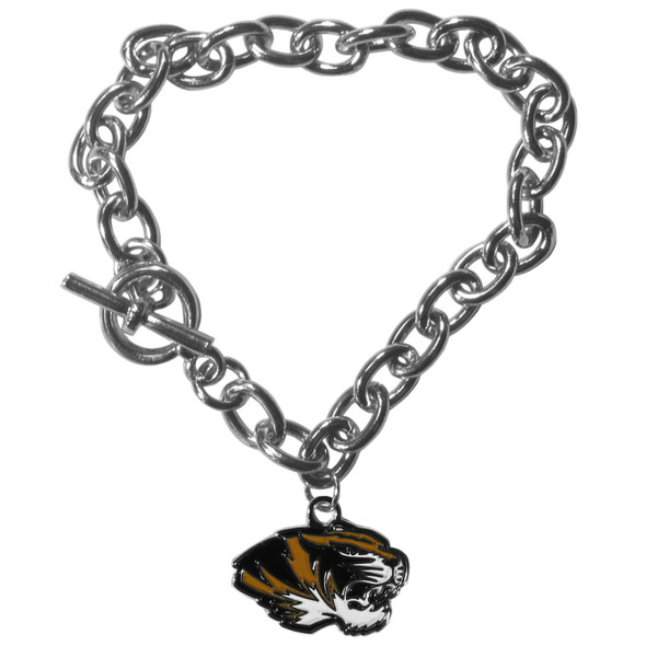 Missouri Tigers Charm Chain Bracelet