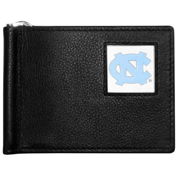 N. Carolina Tar Heels Leather Bill Clip Wallet