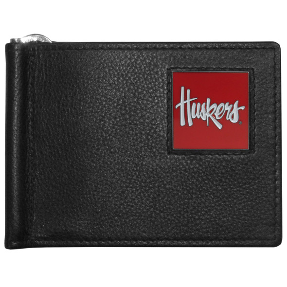 Nebraska Cornhuskers Leather Bill Clip Wallet