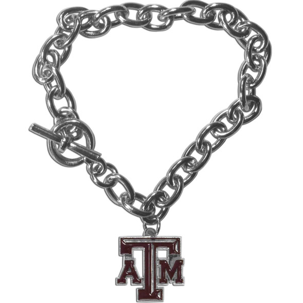 Texas A & M Aggies Charm Chain Bracelet Texas A & M Aggies Charm Chain Bracelet