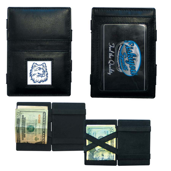 UCONN Huskies Leather Jacob's Ladder Wallet