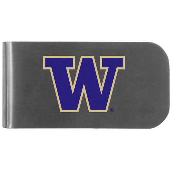 Washington Huskies Logo Bottle Opener Money Clip