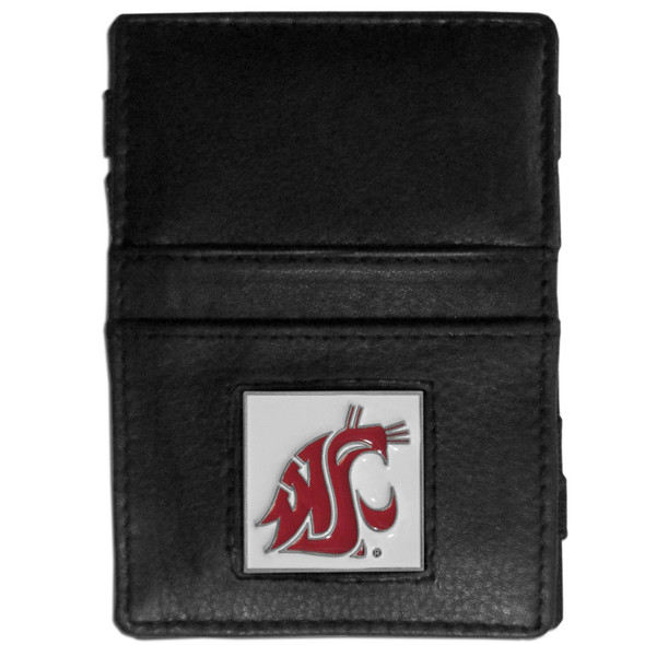 Washington St. Cougars Leather Jacob's Ladder Wallet