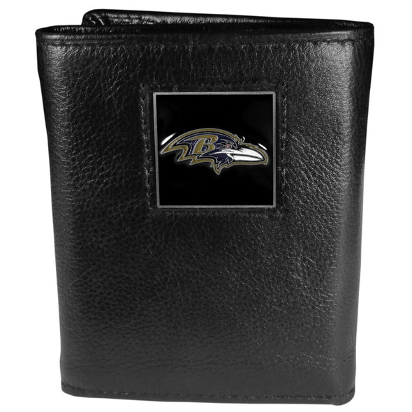 Baltimore Ravens Leather Tri-fold Wallet