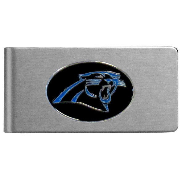 Carolina Panthers Brushed Metal Money Clip