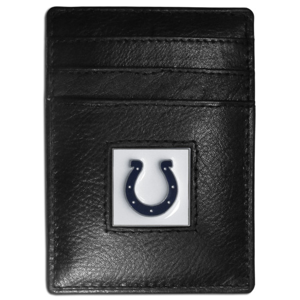 Indianapolis Colts Leather Money Clip/Cardholder Packaged in Gift Box