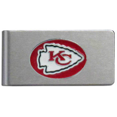 Kansas City Chiefs Brushed Metal Money Clip