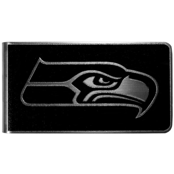 Seattle Seahawks Black and Steel Money Clip Seattle Seahawks Black and Steel Money Clip