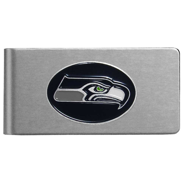 Seattle Seahawks Brushed Metal Money Clip