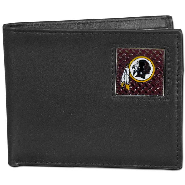 Washington Commanders Gridiron Leather Bi-fold Wallet Packaged in Gift Box