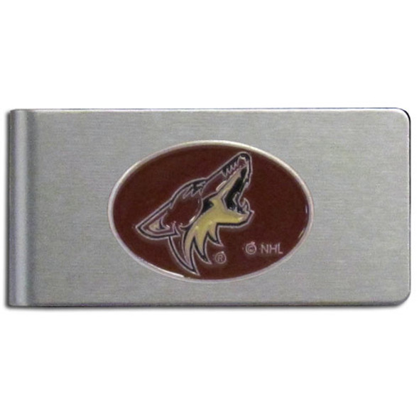Arizona Coyotes® Brushed Metal Money Clip