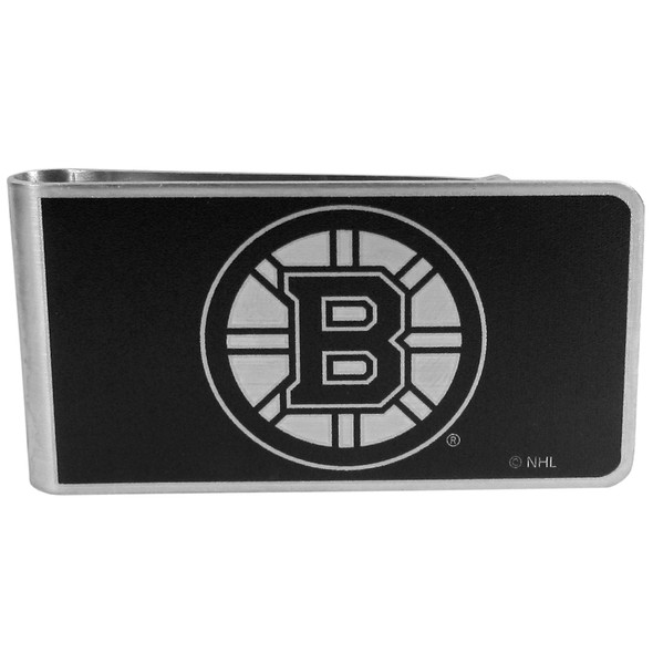 Boston Bruins¬Æ Black and Steel Money Clip